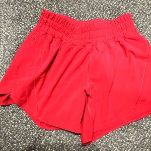 Lululemon Athletica Red Hotty Hot Shorts - like new